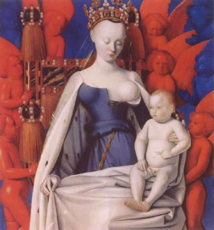 Jean Fouquet Virgin and Child Surrounded by angels china oil painting image